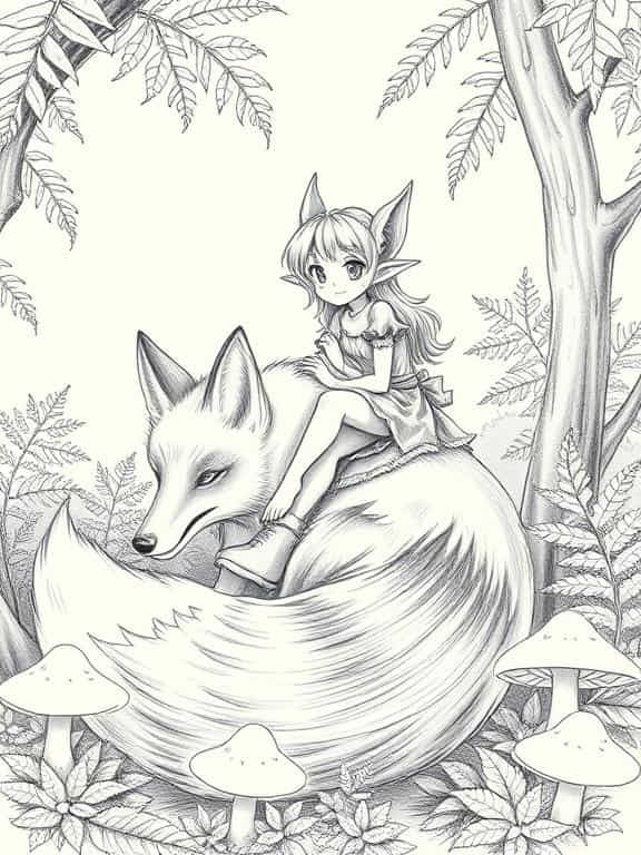 elf drawing art sketch ideas