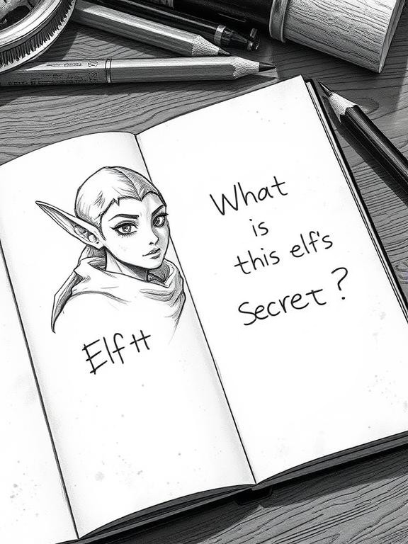 elf drawing ideas