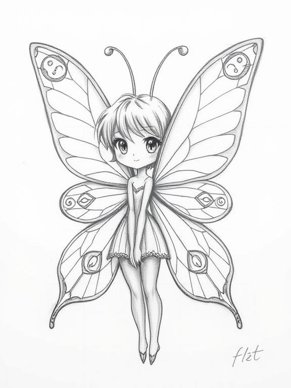 fairy drawing art sketch ideas