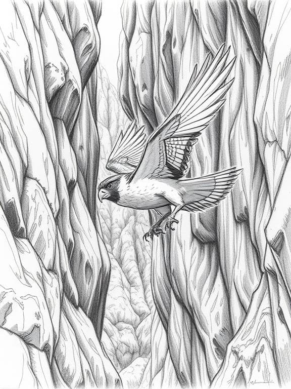 falcon drawing art sketch ideas b