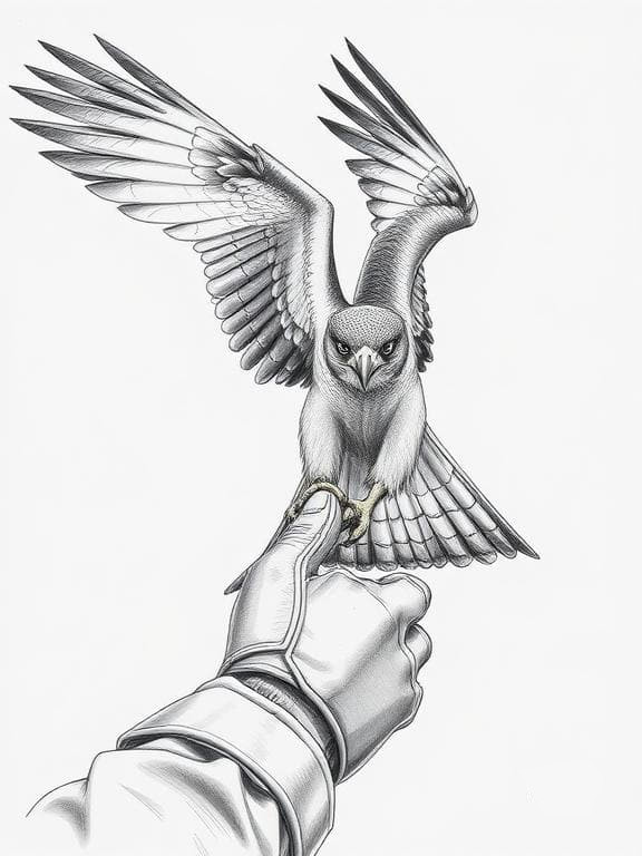 falcon drawing art sketch ideas cc