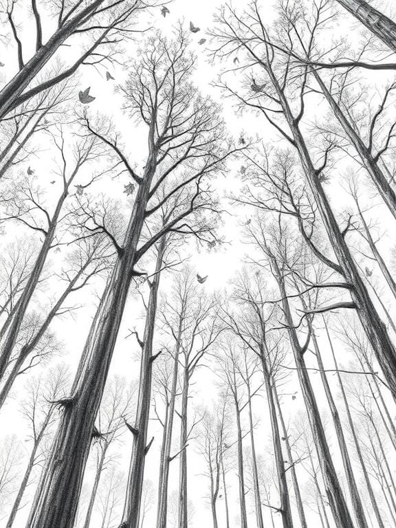 fall drawing art sketch ideas