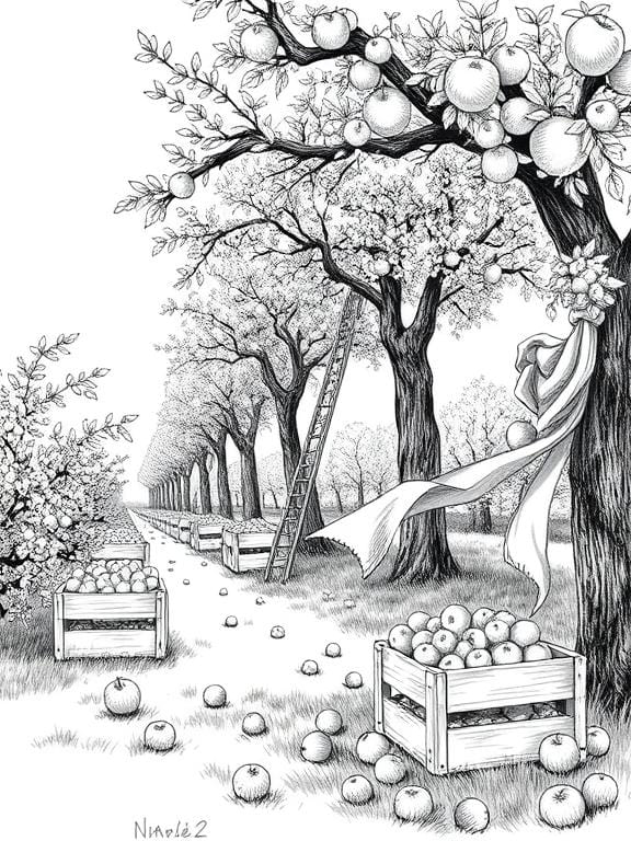 fall drawing art sketch ideas