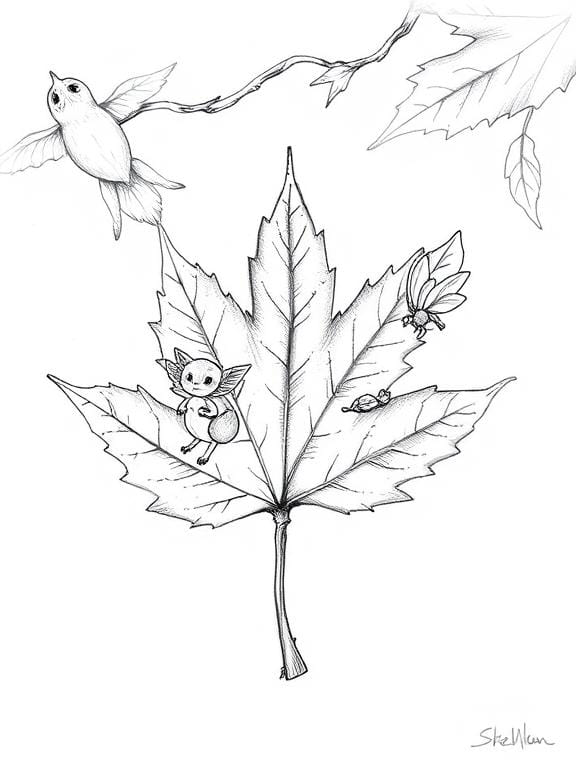 fall drawing art sketch ideas a