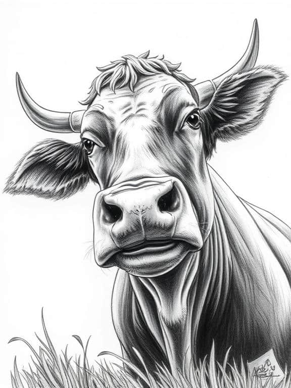 farm animals drawing art sketch ideas