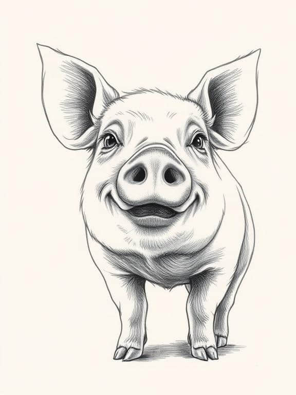 farm animals drawing art sketch ideas