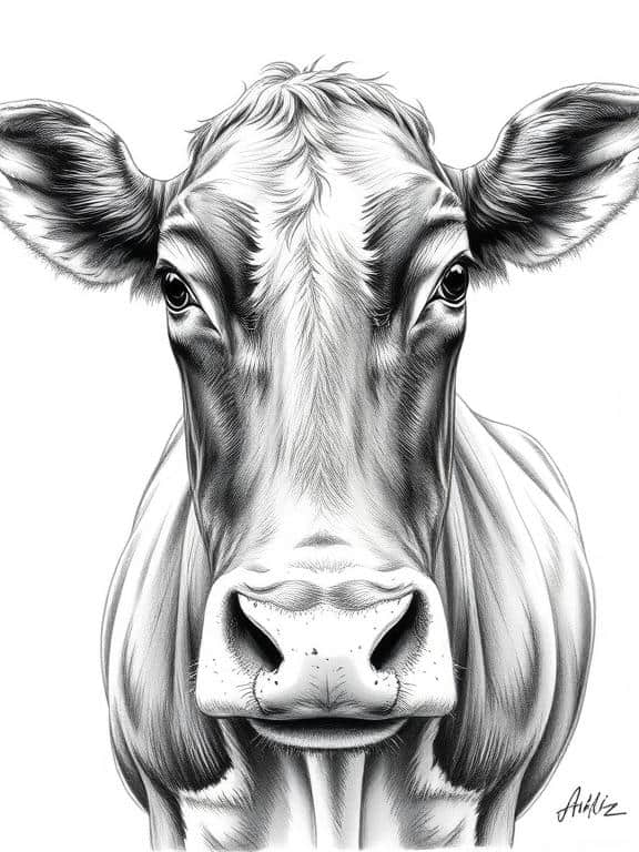 farm animals drawing art sketch ideas a
