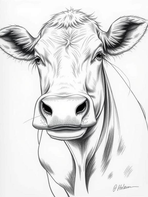 farm animals drawing art sketch ideas