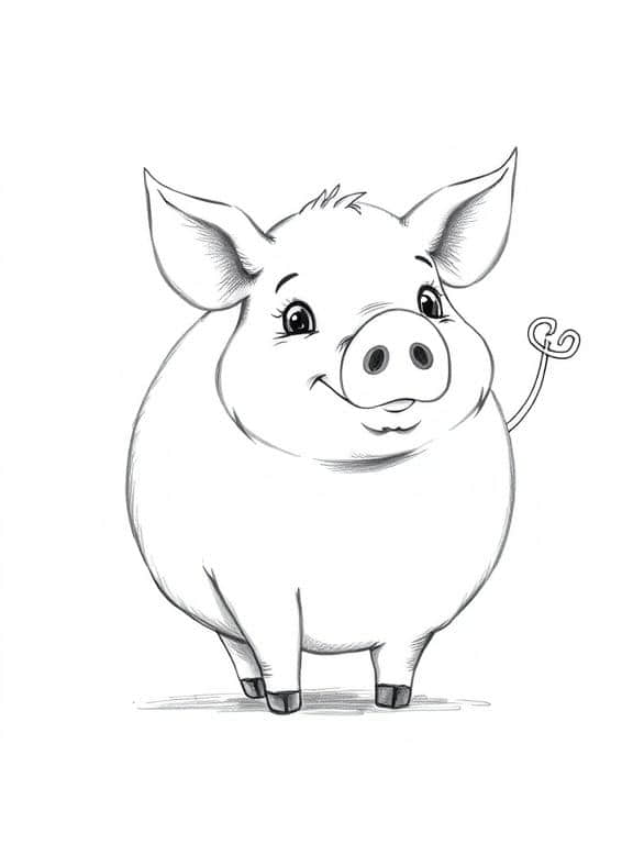 farm animals drawing art sketch ideas e