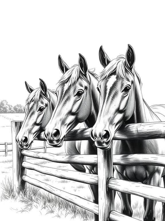 farm animals drawing art sketch ideas b
