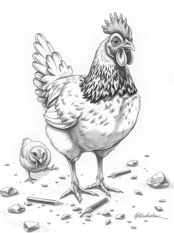 farm animals drawing art sketch ideas c
