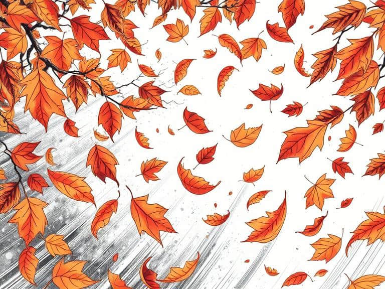 featured fall theme drawing