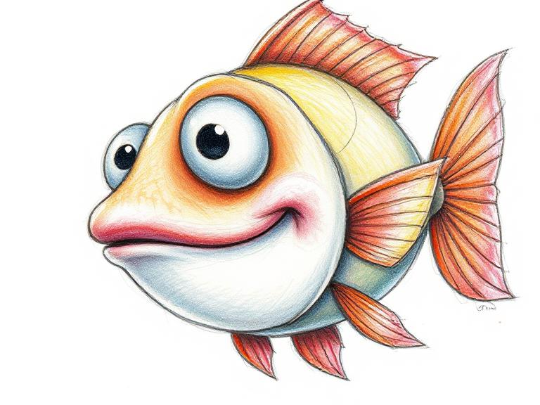 featured fish drawing