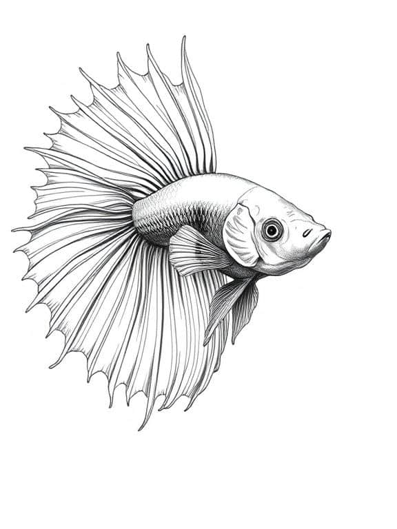 fish drawing art sketch ideas