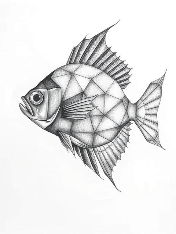 fish drawing art sketch ideas f