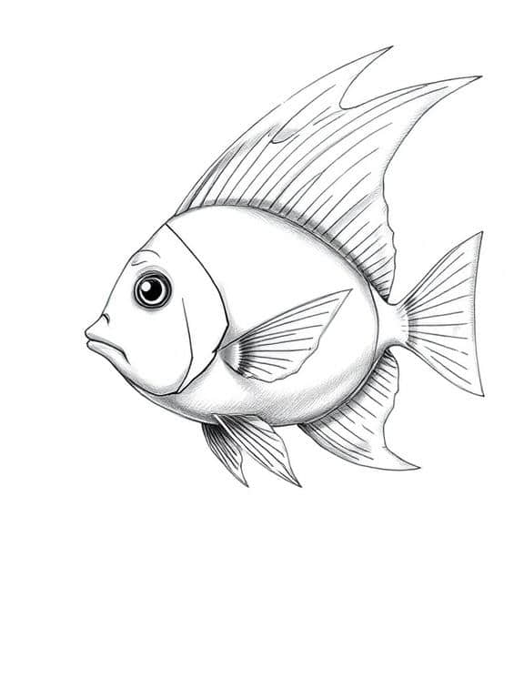 fish drawing art sketch ideas
