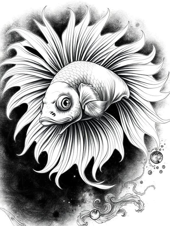 fish drawing art sketch ideas b