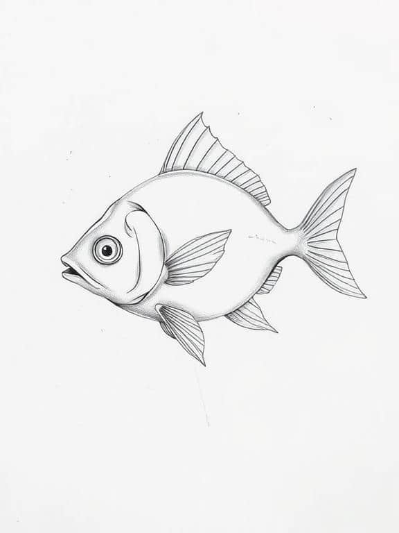 fish drawing art sketch ideas ac