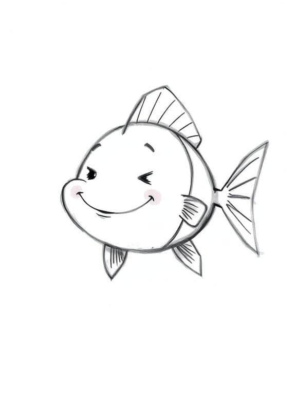 fish drawing art sketch ideas b