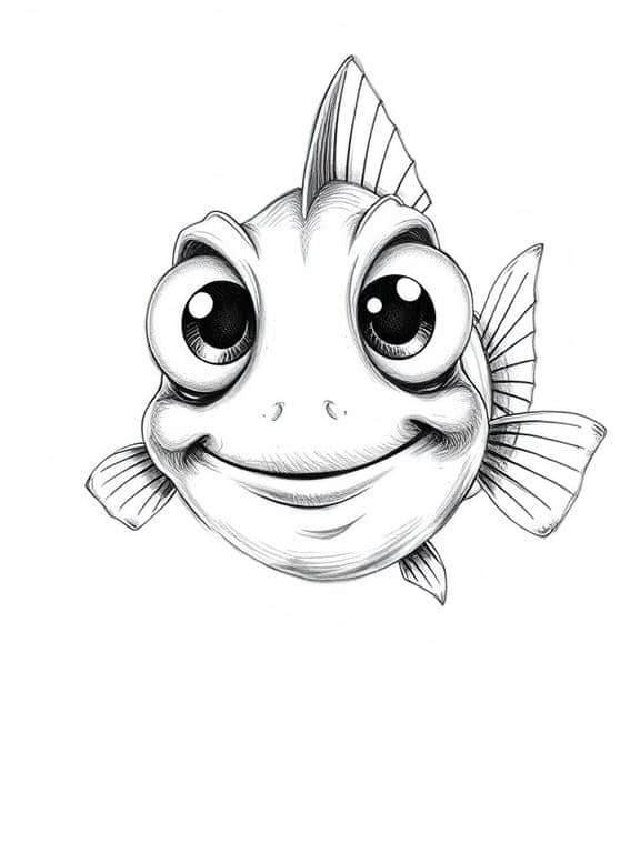 fish drawing art sketch ideas bc