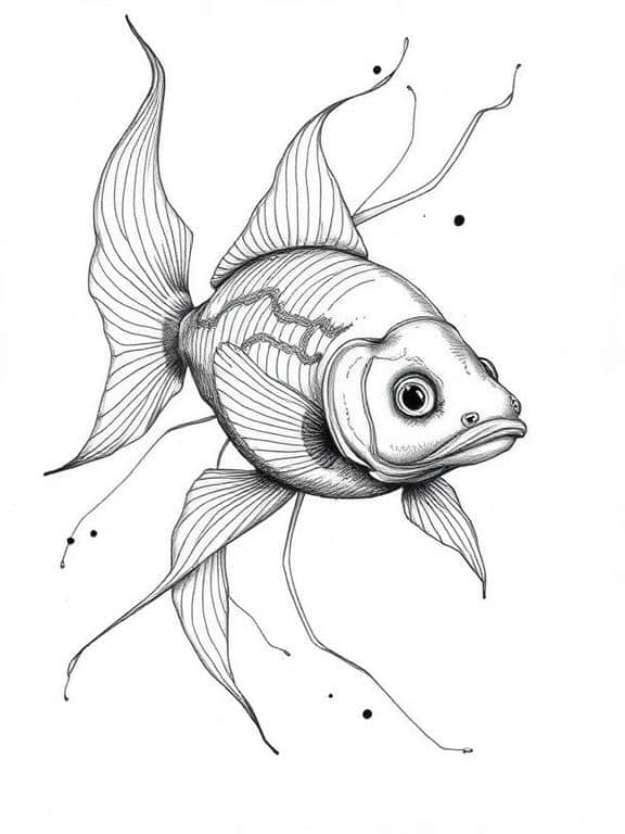 fish drawing art sketch ideas bd