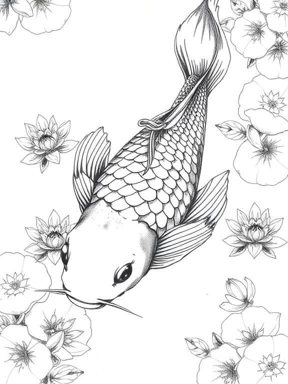 fish drawing art sketch ideas d