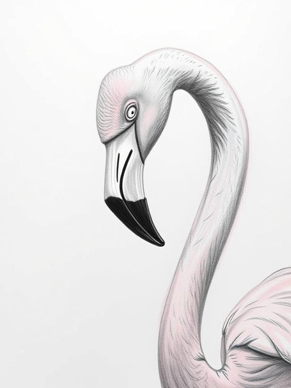 flamingo drawing art sketch ideas