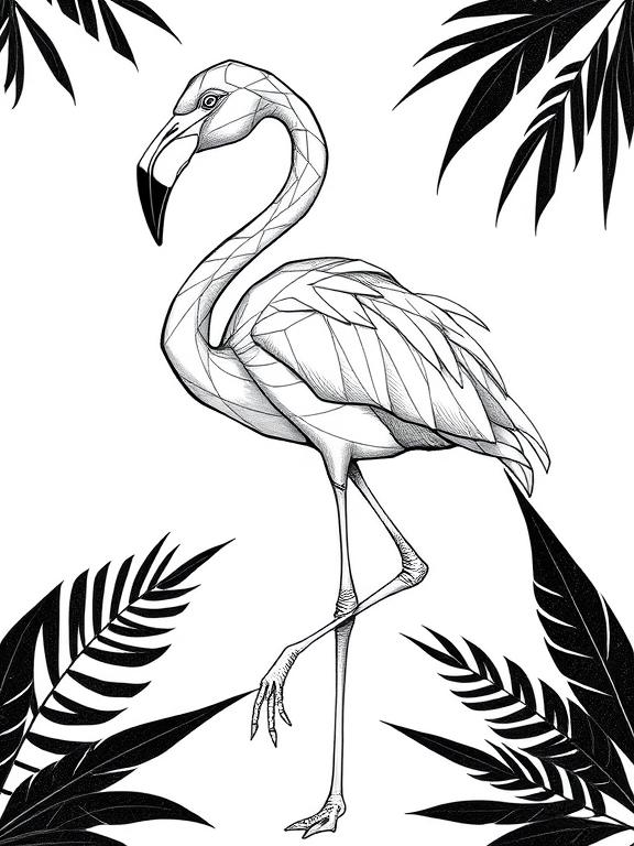 flamingo drawing art sketch ideas