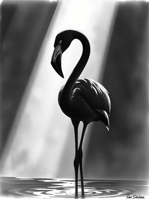 flamingo drawing art sketch ideas f