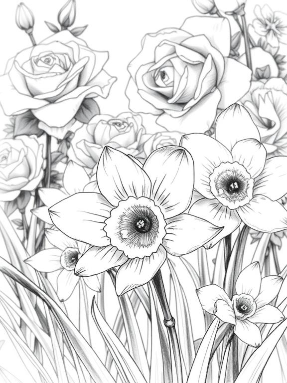 floral drawing art sketch ideas