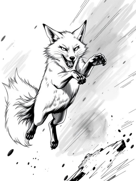 fox drawing art sketch ideas