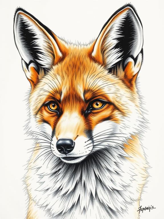 fox drawing art sketch ideas a