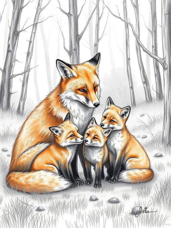 fox drawing art sketch ideas a
