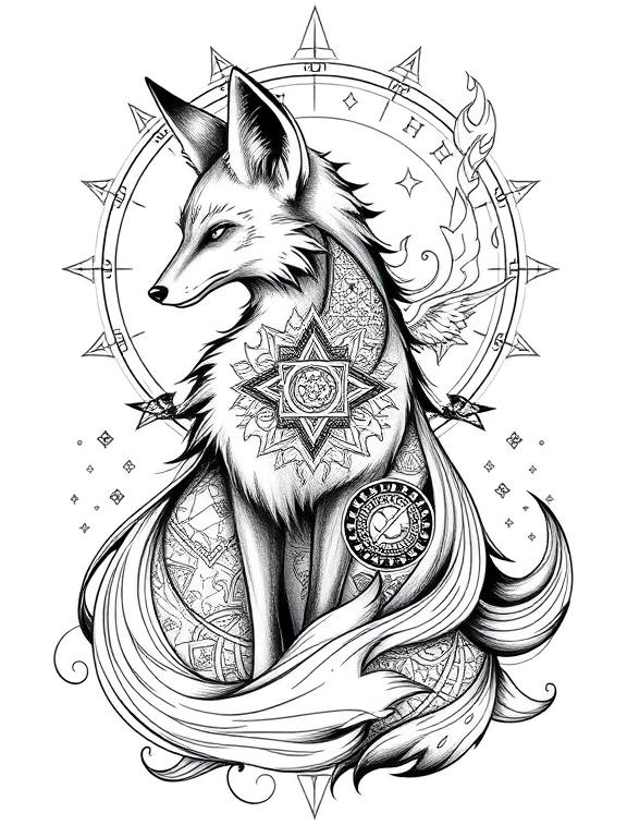 fox drawing art sketch ideas df