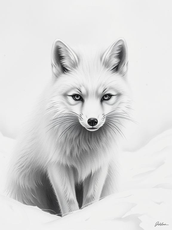 fox drawing art sketch ideas f