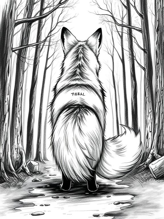 fox drawing art sketch ideas f