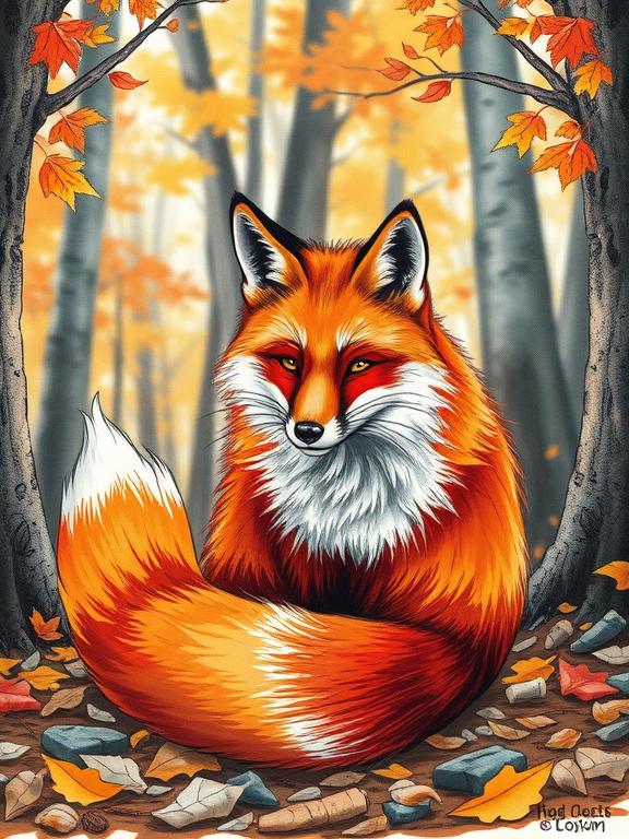 fox drawing art sketch ideas fa