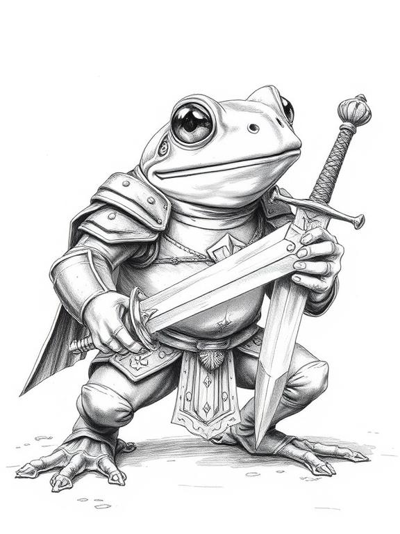 frog drawing art sketch ideas b