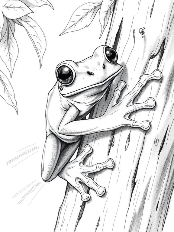 frog drawing art sketch ideas c