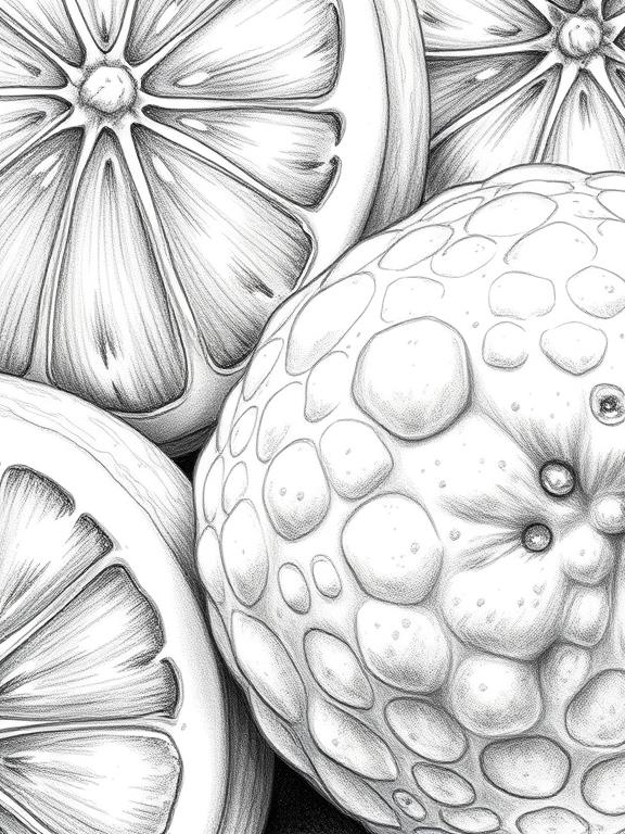 fruit drawing art sketch ideas