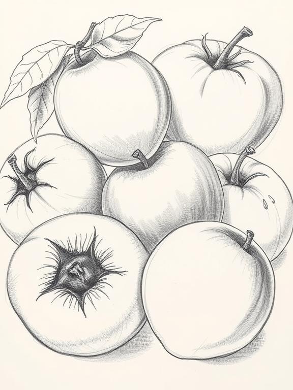 fruit drawing art sketch ideas f