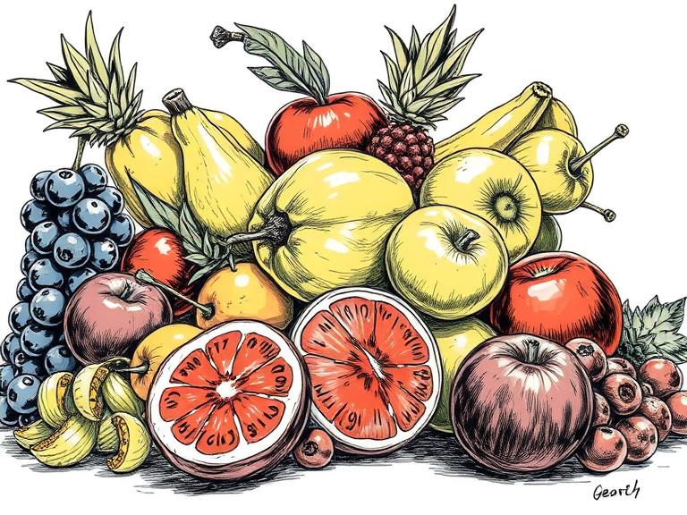 fruit drawing featured