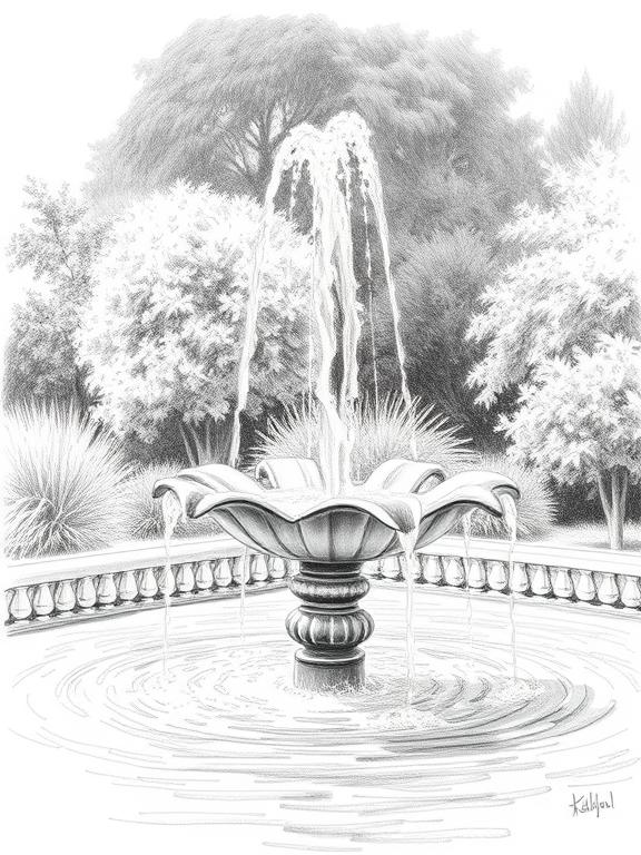 garden drawing art sketch ideas e