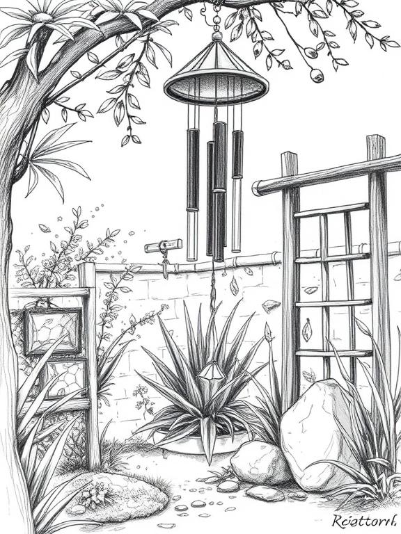 garden drawing art sketch ideas
