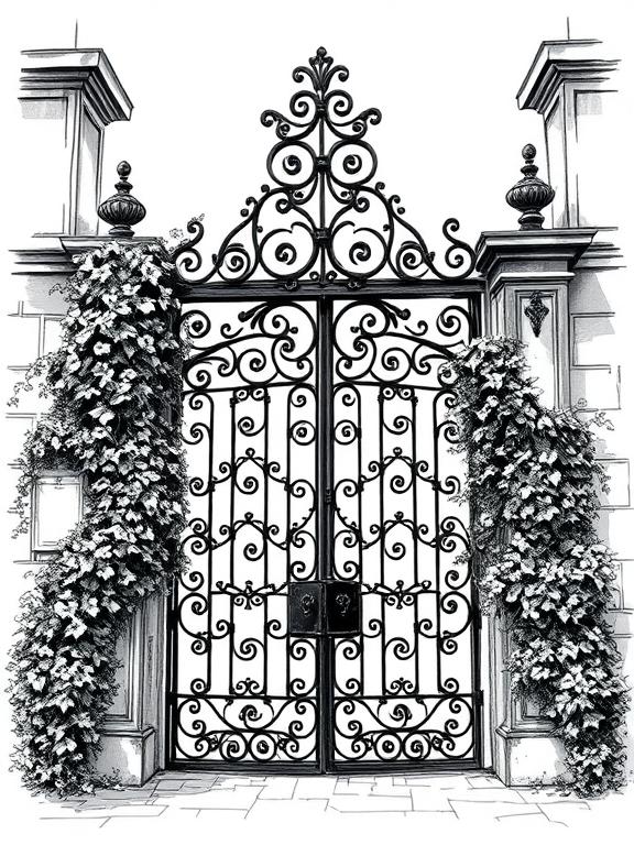 garden drawing art sketch ideas e