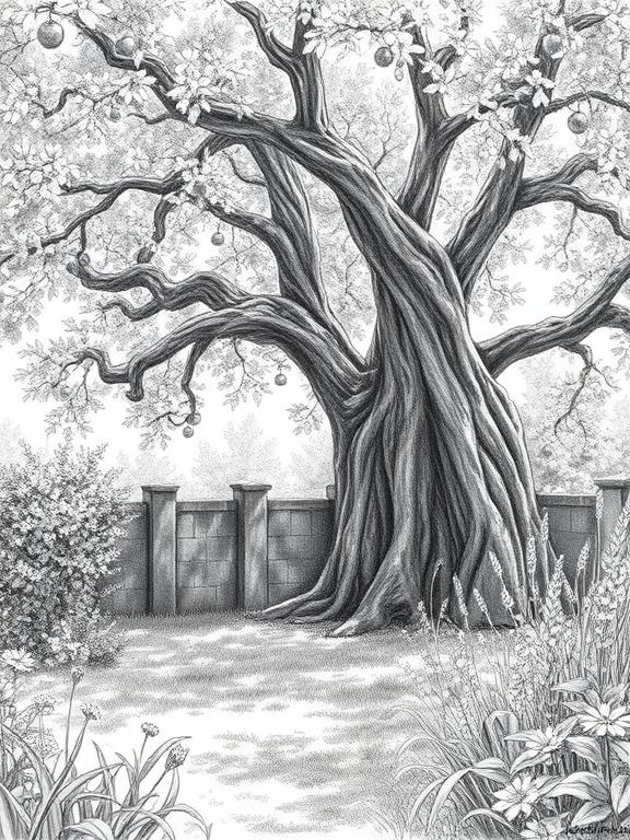 garden drawing art sketch ideas ad