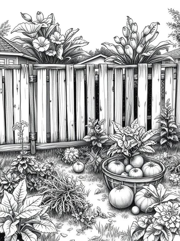 garden drawing art sketch ideas c