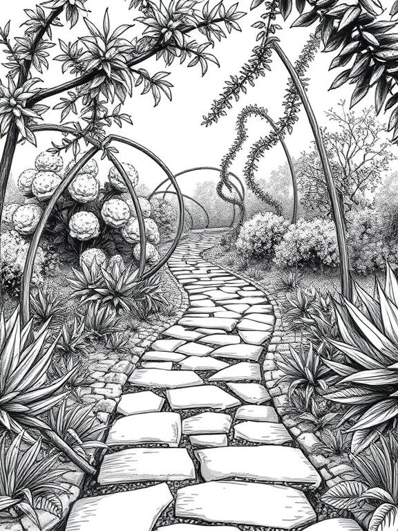garden drawing art sketch ideas fdf