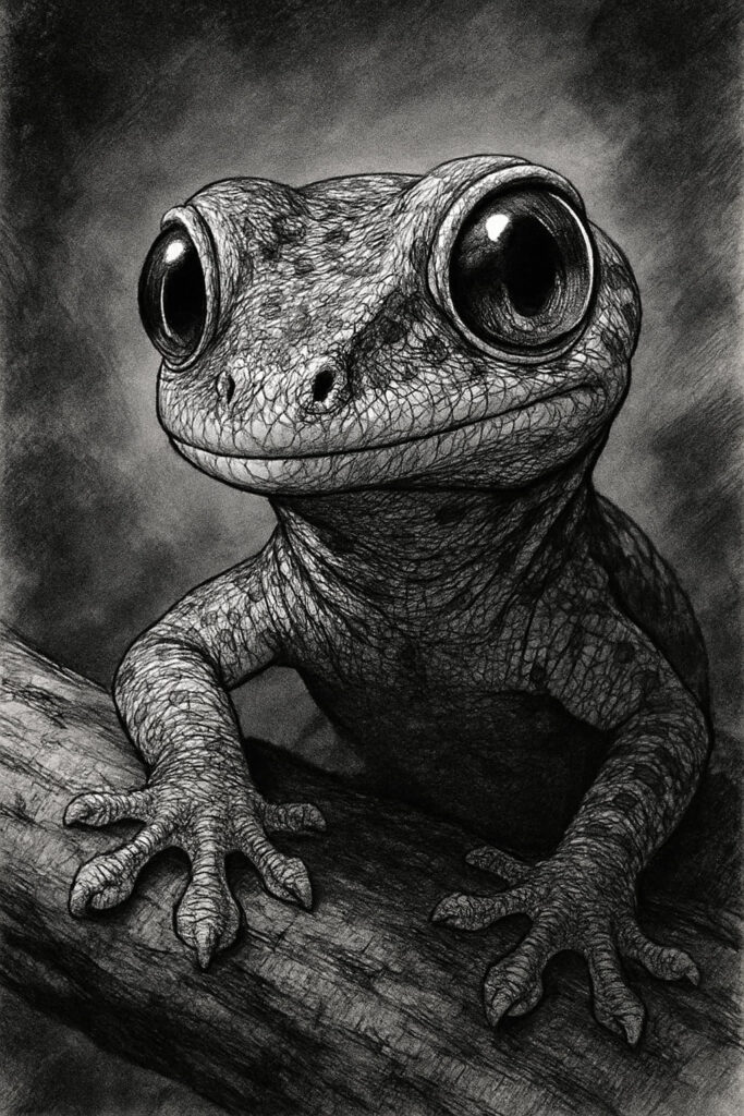 gecko drawing art sketch ideas de