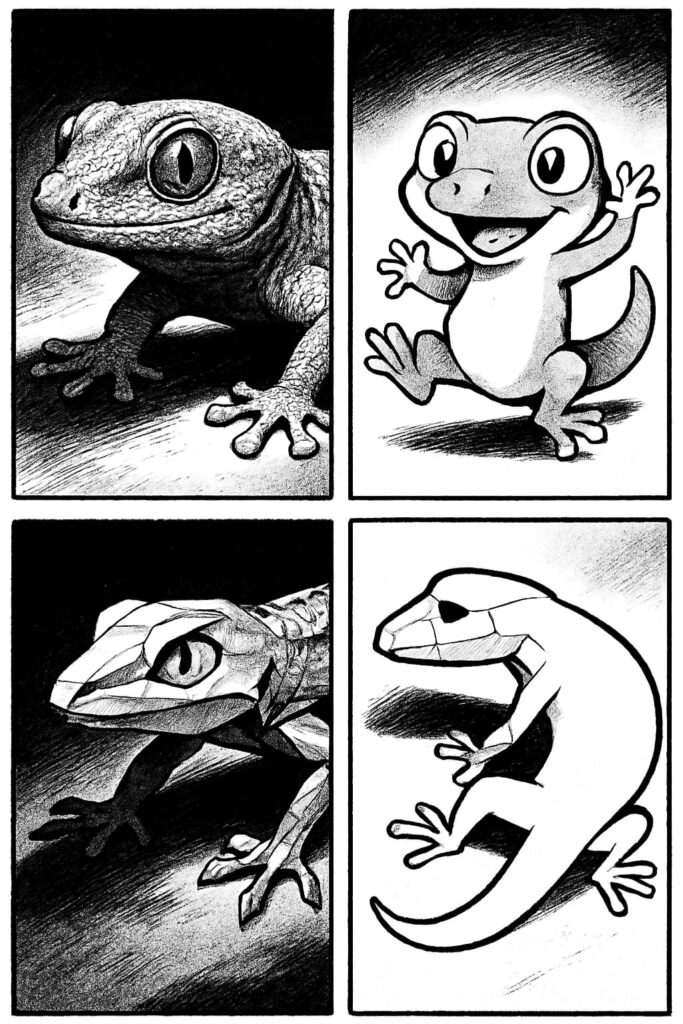 gecko drawing art sketch ideas fe